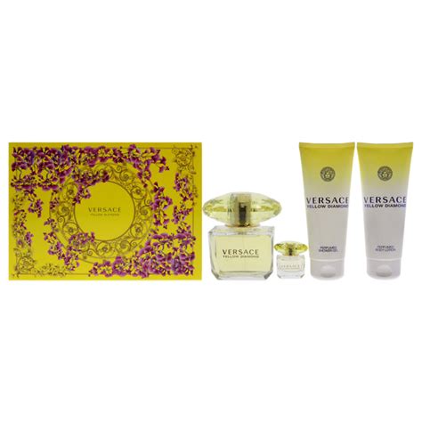 versace yellow diamond mini gift set|versace yellow diamond body wash.